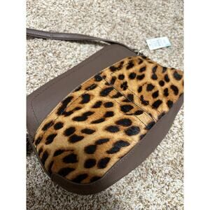 Talbots Leopard Print Small Crossbody Purse